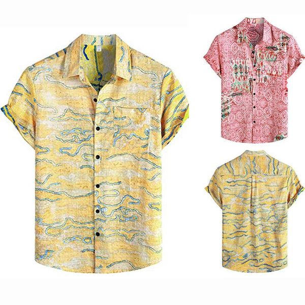 men's casual shirts men hawaiian shirt short sleeve ethnic printed loose blouse vintage beach camisa masculina plus size, White;black
men's casual shirts men hawaiian shirt short sleeve ethnic printed loose blouse vintage beach camisa masculina plus size, White;black