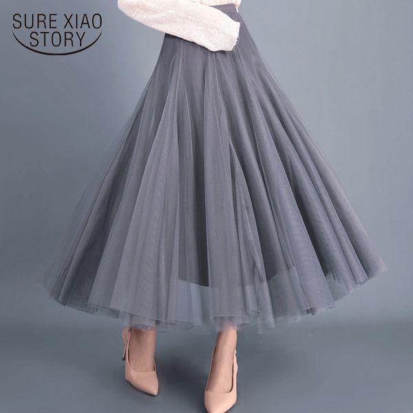style autumn solid tulle skirt gray brown beige pink black long s elegant sweet casual a-line women 4884 50 210510
style autumn solid tulle skirt gray brown beige pink black long s elegant sweet casual a-line women 4884 50 210510