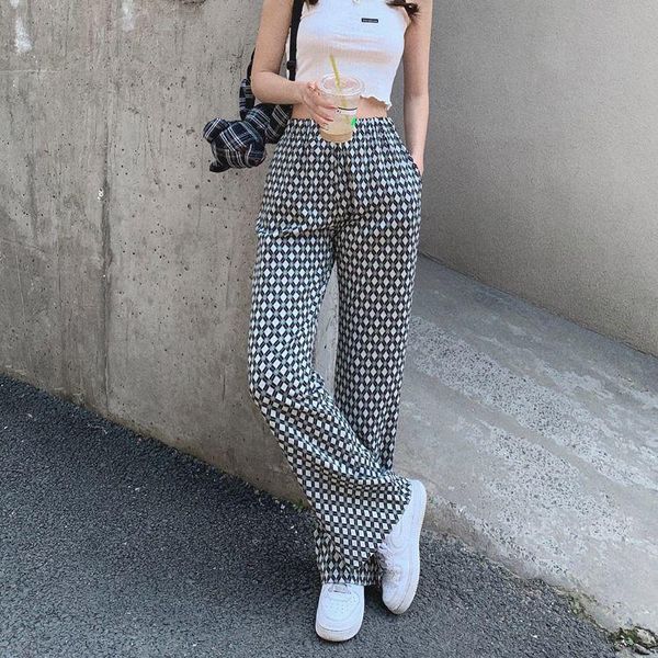 women's pants & capris summer wide leg fashion plaid printed casual loose high waist thin flared 2021 ladies clothing, Black;white
women's pants & capris summer wide leg fashion plaid printed casual loose high waist thin flared 2021 ladies clothing, Black;white