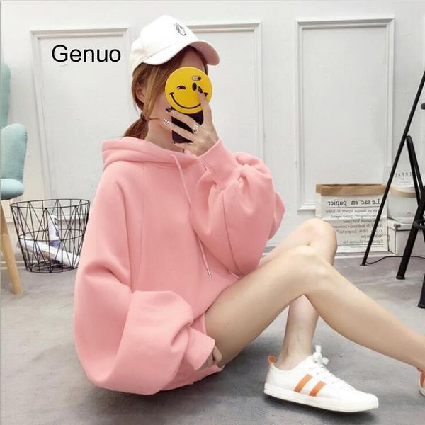 women's hoodies & sweatshirts autumn and winter hoodie sweatshirt long-sleeved yellow female loose hooded thick coat, Black
women's hoodies & sweatshirts autumn and winter hoodie sweatshirt long-sleeved yellow female loose hooded thick coat, Black