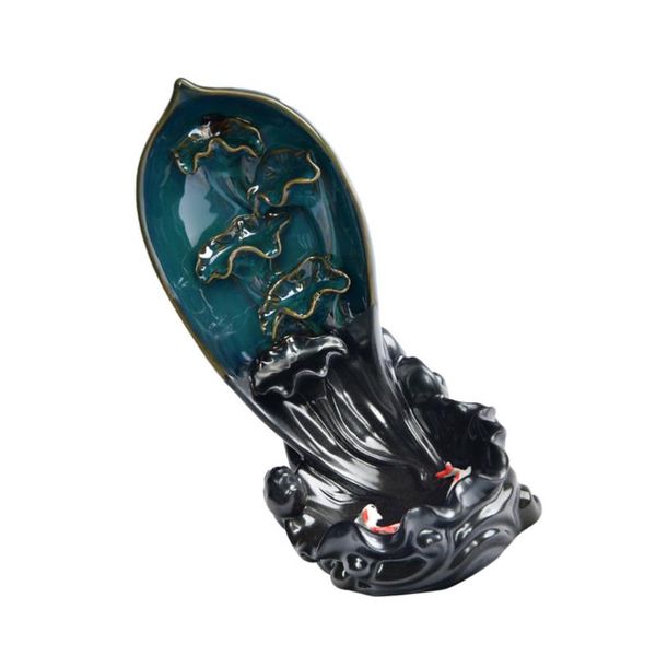 fragrance lamps lotus shape backflow incense burner holder home decor ornament for living room
fragrance lamps lotus shape backflow incense burner holder home decor ornament for living room