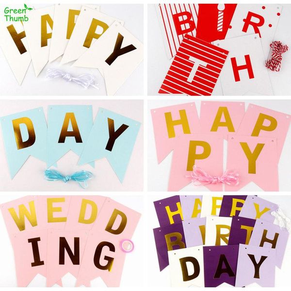 party decoration 1pc happy birthday wedding stamping swallowtail flag banner white black pink red purple blue for
party decoration 1pc happy birthday wedding stamping swallowtail flag banner white black pink red purple blue for