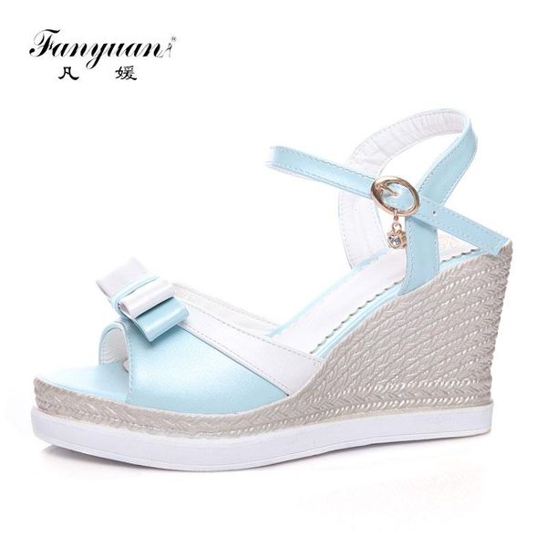 fanyuan summer sweet butterfly-knot mixed color straw weave wedges party sandals shoes ankle strap super high heels dress, Black
fanyuan summer sweet butterfly-knot mixed color straw weave wedges party sandals shoes ankle strap super high heels dress, Black
