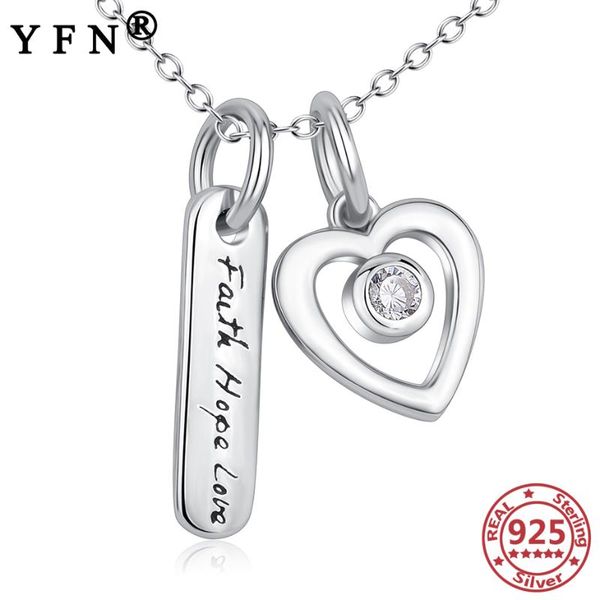 pendant necklaces yfn 925 sterling silver necklace heart cubic zircon lettering jewelry chains valentine's day gifts
pendant necklaces yfn 925 sterling silver necklace heart cubic zircon lettering jewelry chains valentine's day gifts