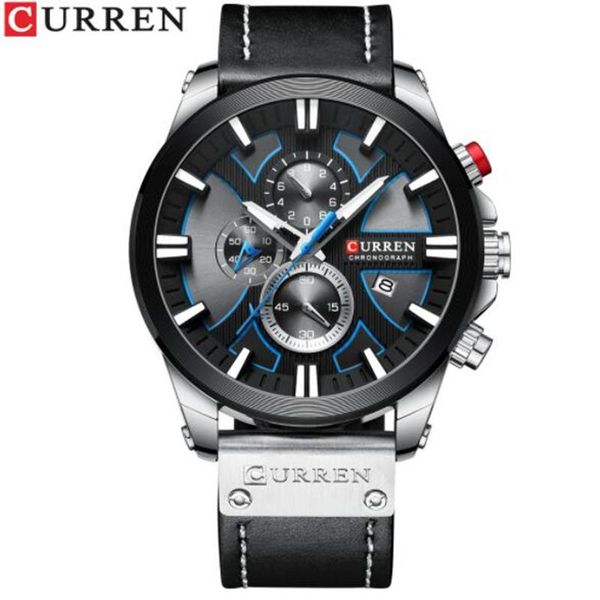 wristwatches curren watch chronograph sport mens watches quartz clock leather male wristwatch relogio masculino fashion gift for men, Slivery;brown
wristwatches curren watch chronograph sport mens watches quartz clock leather male wristwatch relogio masculino fashion gift for men, Slivery;brown