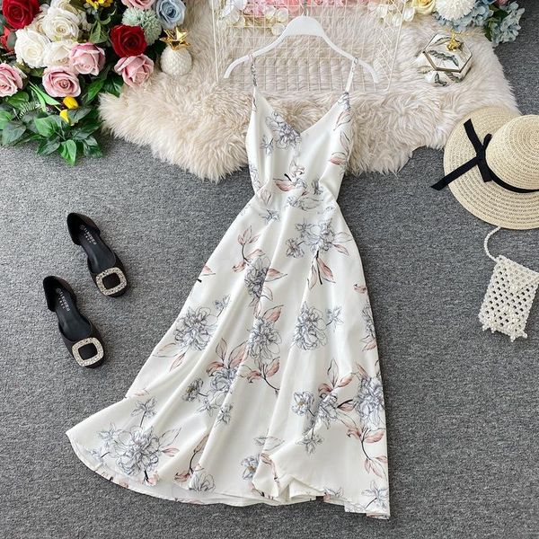 casual dresses 2021 women's spring summer vacation backless beach dress spaghetti strap v neck high waist chic, Black;gray
casual dresses 2021 women's spring summer vacation backless beach dress spaghetti strap v neck high waist chic, Black;gray