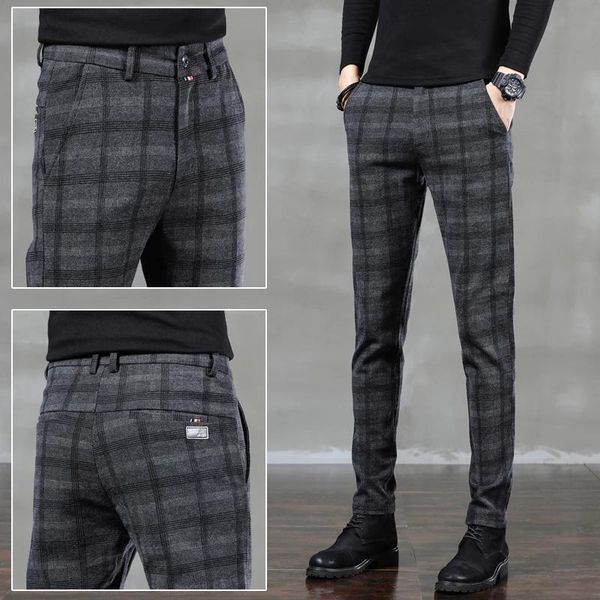 brand pants men casual elastic long trousers male cotton plaid work pant men's spring and autumn big size 28-38, Black
brand pants men casual elastic long trousers male cotton plaid work pant men's spring and autumn big size 28-38, Black