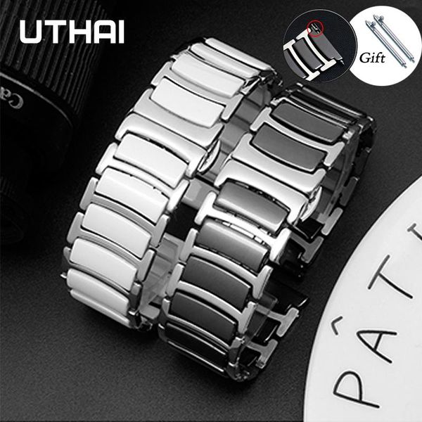 watch bands uthai c08 ceramic strap between stainless steel 20mm 22mm band for huawei gt2 /watch 2pro/galaxy, Black;brown
watch bands uthai c08 ceramic strap between stainless steel 20mm 22mm band for huawei gt2 /watch 2pro/galaxy, Black;brown