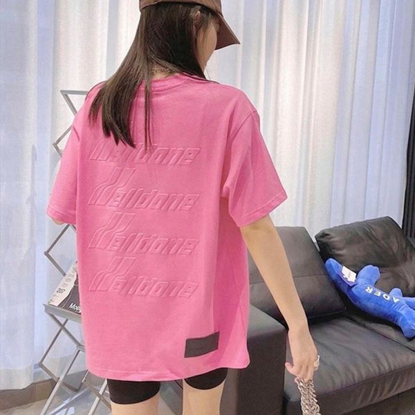 women's t-shirt we11donet shirt round neck loose high-quality back letter printing casual all-match men women short-sleeved, White
women's t-shirt we11donet shirt round neck loose high-quality back letter printing casual all-match men women short-sleeved, White