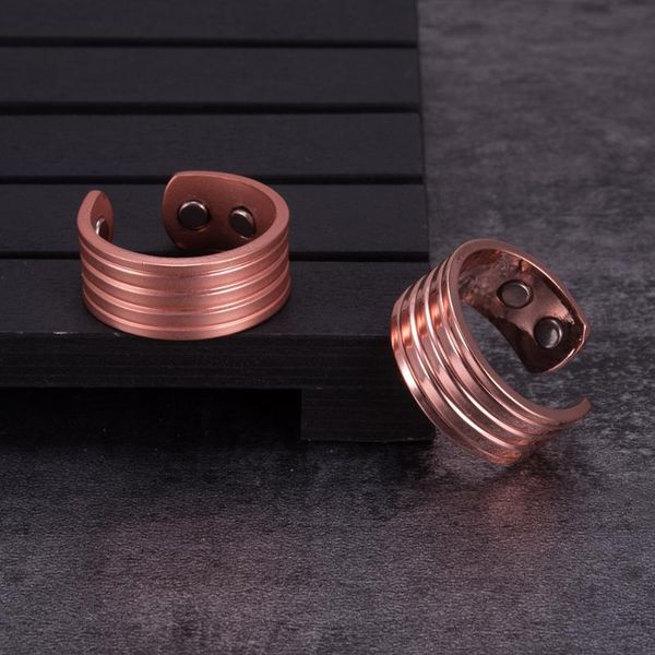 cluster rings pure copper men's finger ring stripe wedding bands magnetic arthritis pain relief for men adjustable cuff, Golden;silver
cluster rings pure copper men's finger ring stripe wedding bands magnetic arthritis pain relief for men adjustable cuff, Golden;silver