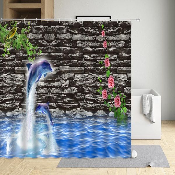 shower curtains dolphin curtain marine animals retro brick wall flowers green plants scenery bathroom decor with hook screen
shower curtains dolphin curtain marine animals retro brick wall flowers green plants scenery bathroom decor with hook screen