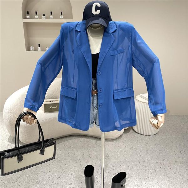 women's suits & blazers clothing 2021 summer temperament loose design blazer coat fashionable casual sunscreen clothes, White;black
women's suits & blazers clothing 2021 summer temperament loose design blazer coat fashionable casual sunscreen clothes, White;black