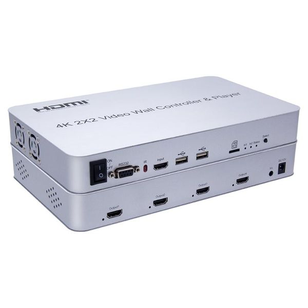 audio cables & connectors 4k 30hz 2x2 video wall controller with player hdcp1.4 support multiple splicing modes extraction 3.5mm out
audio cables & connectors 4k 30hz 2x2 video wall controller with player hdcp1.4 support multiple splicing modes extraction 3.5mm out