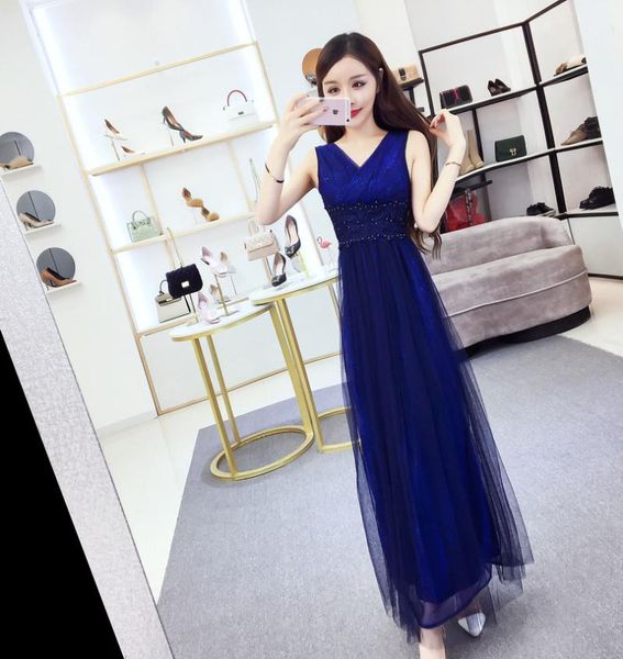 bridesmaid dress h058 women summer white dark bule dresses v neck bride sister guests party sweet meomory, White;pink
bridesmaid dress h058 women summer white dark bule dresses v neck bride sister guests party sweet meomory, White;pink