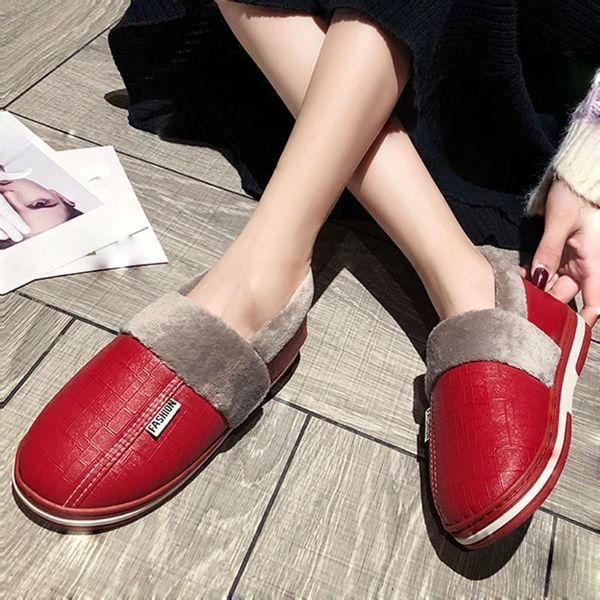 slippers fashion women winter snow boots warm shoes botas antiskid stitching plush platform shoe, Black
slippers fashion women winter snow boots warm shoes botas antiskid stitching plush platform shoe, Black