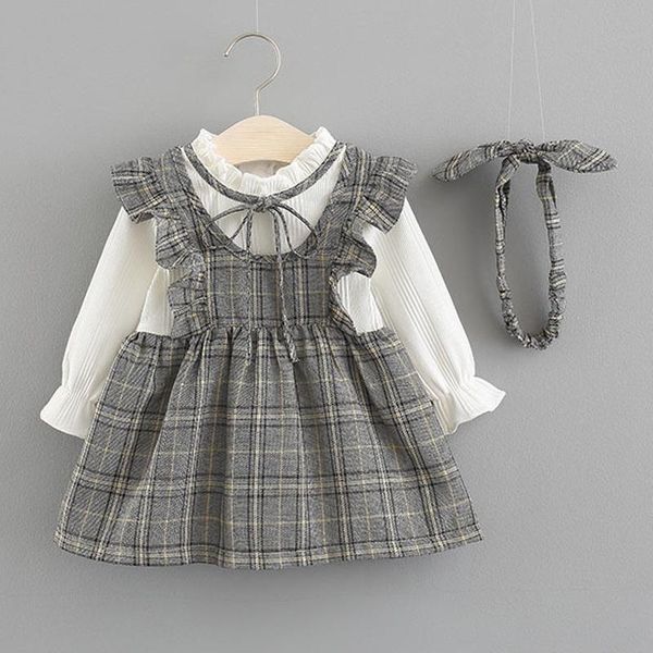 girl's dresses humor bear baby dress spring autumn infant long sleeve plaid printed patchwork princess party dress+ hairband toddler c, Red;yellow
girl's dresses humor bear baby dress spring autumn infant long sleeve plaid printed patchwork princess party dress+ hairband toddler c, Red;yellow