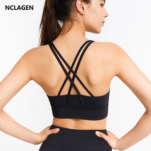 training solid yoga bra push-up sports underwear women running cross back gym vest high impact workout fitness crop clothing, White;black
training solid yoga bra push-up sports underwear women running cross back gym vest high impact workout fitness crop clothing, White;black