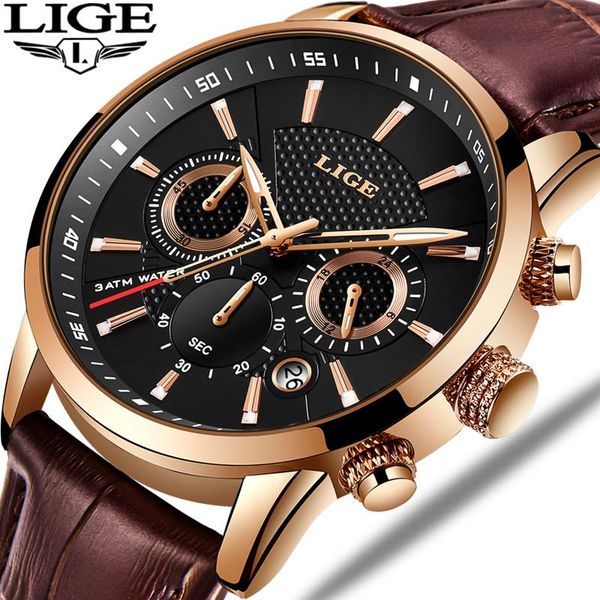 wristwatches relogio masculino lige watch men fashion sport quartz wacth mens watches leather business waterproof clock, Slivery;brown
wristwatches relogio masculino lige watch men fashion sport quartz wacth mens watches leather business waterproof clock, Slivery;brown