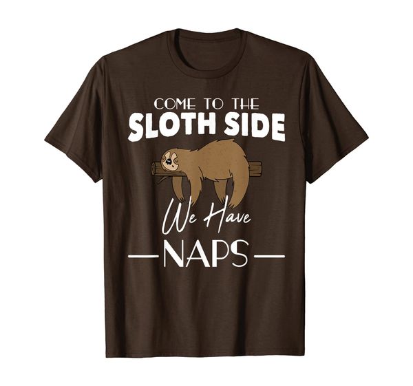 come to the sloth side we have naps funny sloth lover gift t-shirt, White;black
come to the sloth side we have naps funny sloth lover gift t-shirt, White;black