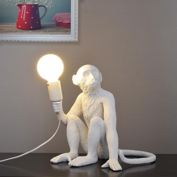 table lamps retro monkey desk lamp resin led bedside living room bedroom dining artist home decoration animal black and white 220
table lamps retro monkey desk lamp resin led bedside living room bedroom dining artist home decoration animal black and white 220