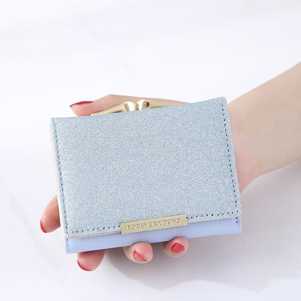wallets 2021 women's short wallet korean fashion sequin tri fold small multi-card student women, Red;black
wallets 2021 women's short wallet korean fashion sequin tri fold small multi-card student women, Red;black