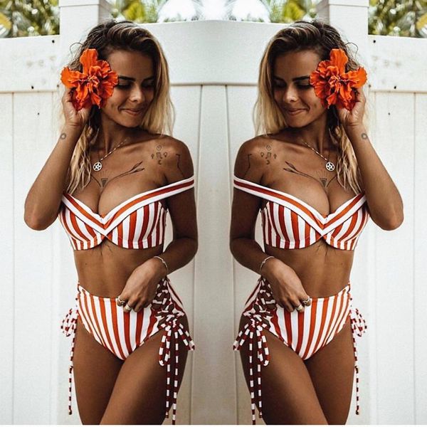 bikinis set shoreline summer bikini swimsuit swimwear women white red stripes bandeau female beachwear swim suit
bikinis set shoreline summer bikini swimsuit swimwear women white red stripes bandeau female beachwear swim suit