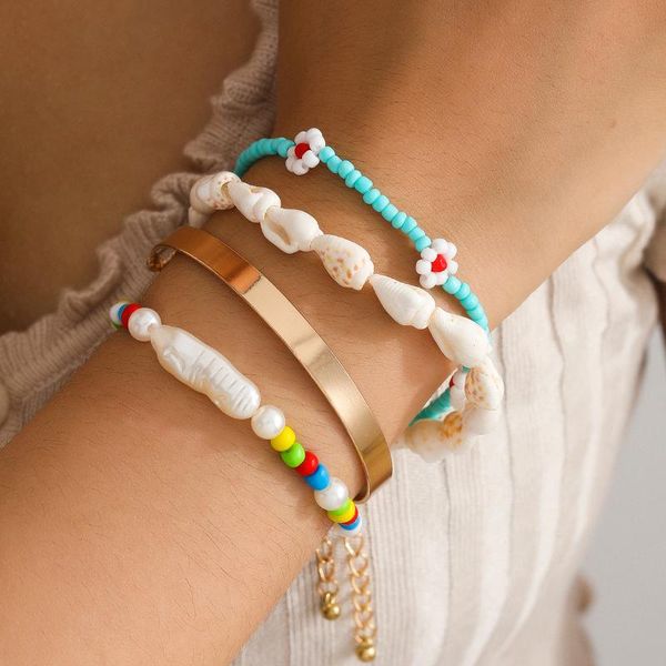charm bracelets bohemian ethnic handmade multicolor bracelet bangles sets for women fashion irregular pearl shell couples boho jewelry, Golden;silver
charm bracelets bohemian ethnic handmade multicolor bracelet bangles sets for women fashion irregular pearl shell couples boho jewelry, Golden;silver