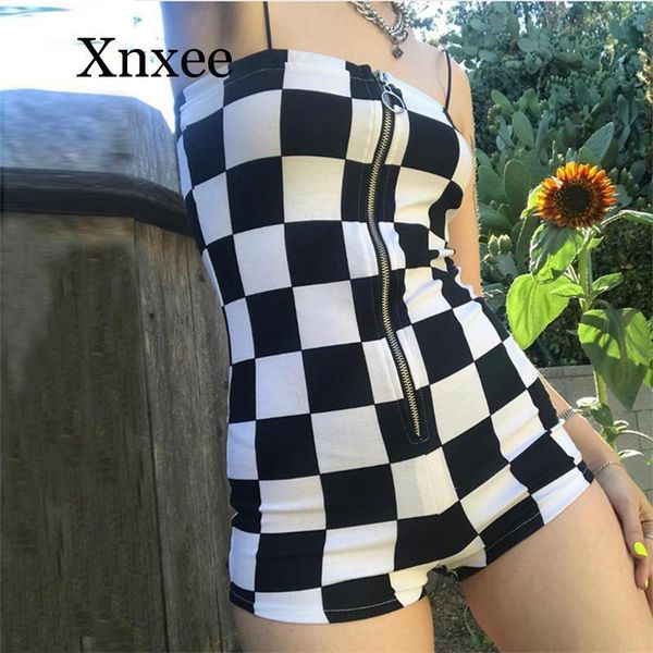 women's jumpsuits & rompers autumn women checkerboard plaid playsuits backless strapless zipper up slim female club party, Black;white
women's jumpsuits & rompers autumn women checkerboard plaid playsuits backless strapless zipper up slim female club party, Black;white