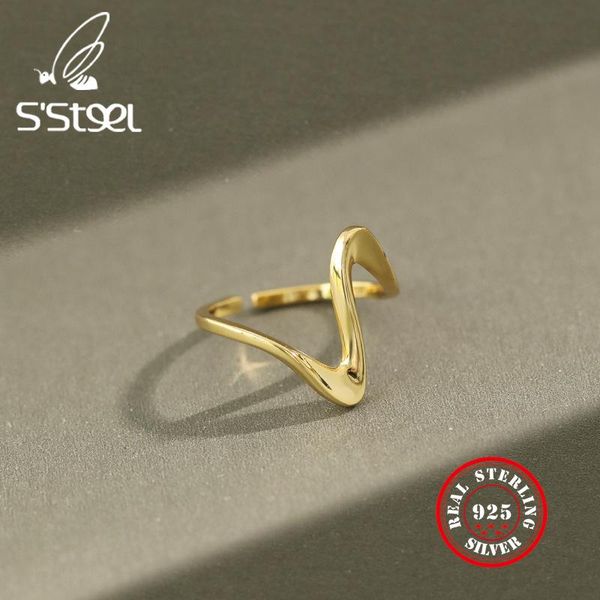 cluster rings 925 sterling silver for women twisted wave open ring vintage resizable handmade anillos de plata ley mujer jewelry, Golden;silver
cluster rings 925 sterling silver for women twisted wave open ring vintage resizable handmade anillos de plata ley mujer jewelry, Golden;silver