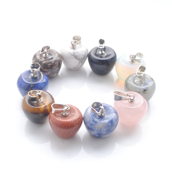 tiny dangle apple shape pendants natural tigers eye opal stone reiki chakra pendulum charm for earrings necklace jewelry making dbn412, Silver
tiny dangle apple shape pendants natural tigers eye opal stone reiki chakra pendulum charm for earrings necklace jewelry making dbn412, Silver