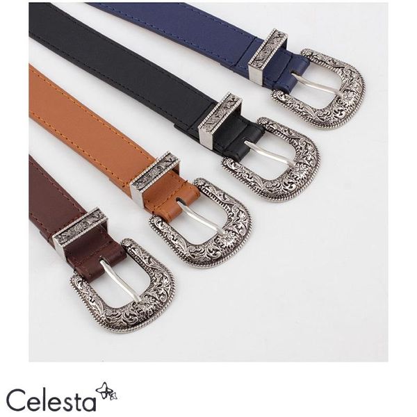 belts celesta women's retro pin buckle belt vintage carved puleather gothic casual fashion all-match dress waistband, Black;brown
belts celesta women's retro pin buckle belt vintage carved puleather gothic casual fashion all-match dress waistband, Black;brown