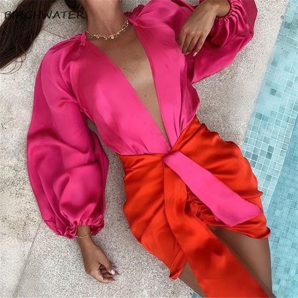 casual dresses women jumpsuit patchwork deep v-neck satin ladies playsuits puff sleeve high waist autumn spring 2021, Black;gray
casual dresses women jumpsuit patchwork deep v-neck satin ladies playsuits puff sleeve high waist autumn spring 2021, Black;gray