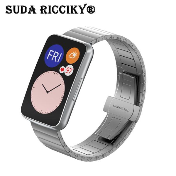 watch bands for huawei fit strap stainless steel one bead metal watchband women men band smart, Black;brown
watch bands for huawei fit strap stainless steel one bead metal watchband women men band smart, Black;brown