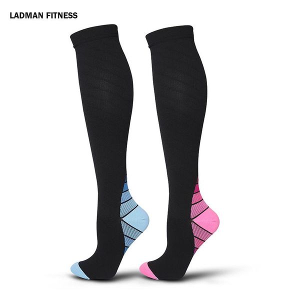 sports socks 20-30mmgh compression running marathons circulation athletic edema varicose veins travel over knee stockings, Black
sports socks 20-30mmgh compression running marathons circulation athletic edema varicose veins travel over knee stockings, Black