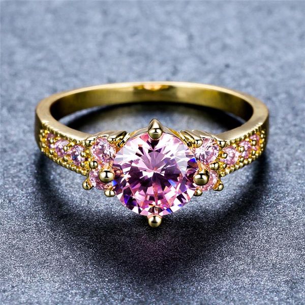 wedding rings cute female pink crystal stone jewelry charm gold color thin for women luxury round zircon engagement ring, Slivery;golden
wedding rings cute female pink crystal stone jewelry charm gold color thin for women luxury round zircon engagement ring, Slivery;golden