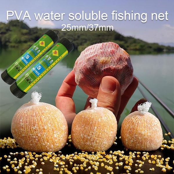 fishing accessories 5m pva mesh 25/37mm water soluble narrow carp feeder refill plunger lures rig hook bait wrap bag nest tube net
fishing accessories 5m pva mesh 25/37mm water soluble narrow carp feeder refill plunger lures rig hook bait wrap bag nest tube net