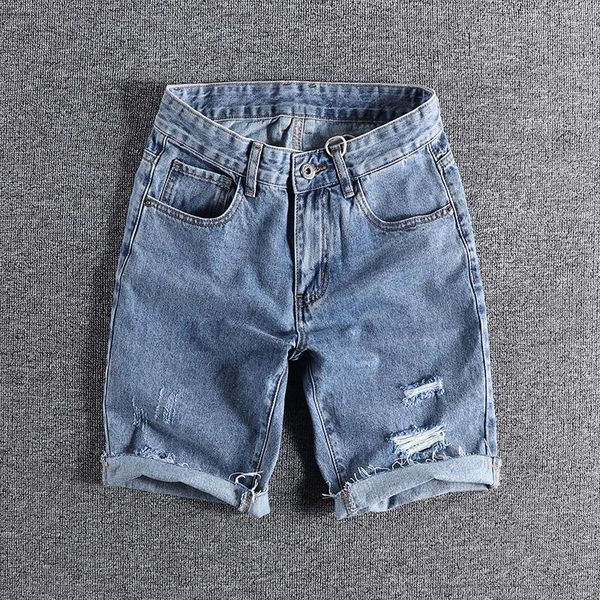 men's shorts 2021 arrival summer light blue denim flash design trend youth versatile slim pants 169, White;black
men's shorts 2021 arrival summer light blue denim flash design trend youth versatile slim pants 169, White;black