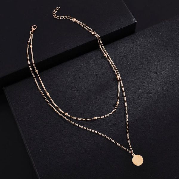 chokers japan and south korea trend wild metal simple geometric retro gold coin shape necklace street style women's jewelry, Golden;silver
chokers japan and south korea trend wild metal simple geometric retro gold coin shape necklace street style women's jewelry, Golden;silver