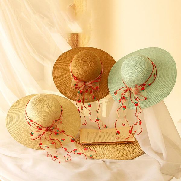 caps & hats 2021 kids girl straw summer baby cute strawberry ribbons sun protection casual accessories holiday beach, Yellow
caps & hats 2021 kids girl straw summer baby cute strawberry ribbons sun protection casual accessories holiday beach, Yellow
