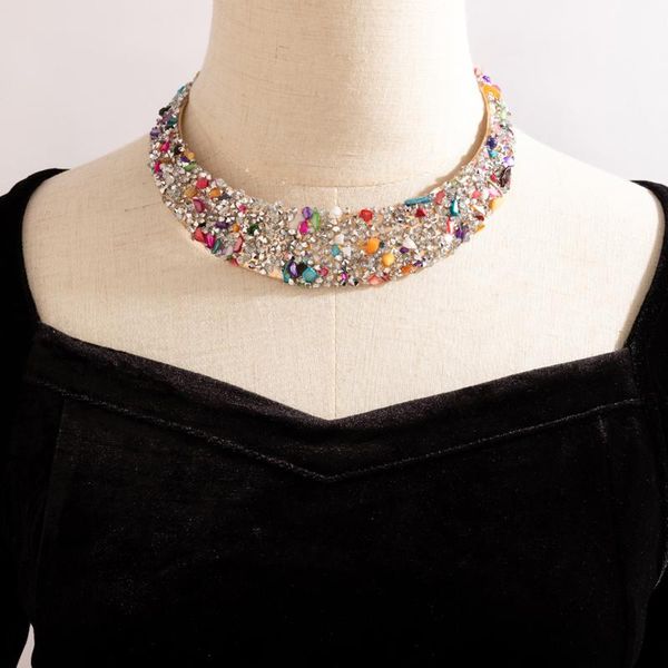 chokers tocona luxury colorful rhinestone necklace for women charming gold color alloy metal party jewelry accessories collar 18350, Golden;silver
chokers tocona luxury colorful rhinestone necklace for women charming gold color alloy metal party jewelry accessories collar 18350, Golden;silver