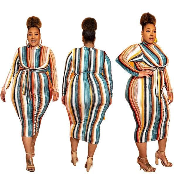 color striped printing women casual dress selling autumn lady o-neck plus size sashes lace-up bodycon mid-calf dresses, Black;gray
color striped printing women casual dress selling autumn lady o-neck plus size sashes lace-up bodycon mid-calf dresses, Black;gray