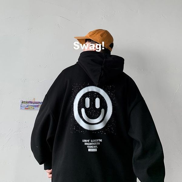 men's hoodies & sweatshirts men oversize japanese street hip hop loose casual hipster 2021 autumn smile male all-match face print, Black
men's hoodies & sweatshirts men oversize japanese street hip hop loose casual hipster 2021 autumn smile male all-match face print, Black