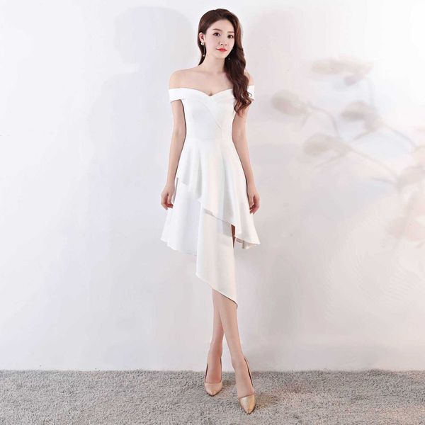 luxury evening dress 1279# evening winter banquet dr's fashion one-line shoulder front short back long conference jumpsuit, Black;gray
luxury evening dress 1279# evening winter banquet dr's fashion one-line shoulder front short back long conference jumpsuit, Black;gray