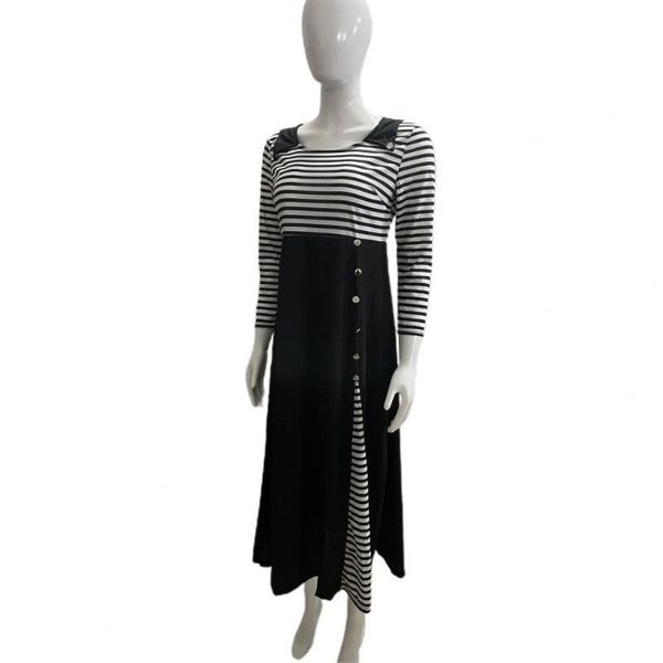 casual dresses stripe print patchwork collar decor maxi dress irregular large hem o-neck 3/4 sleeve buttons women streetwear, Black;gray
casual dresses stripe print patchwork collar decor maxi dress irregular large hem o-neck 3/4 sleeve buttons women streetwear, Black;gray