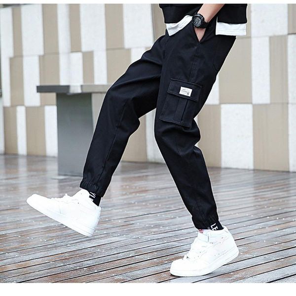 men's pants streetwear cargo joggers 2021 spring and autumn casual korean fashion sports trousers loose harem, Black
men's pants streetwear cargo joggers 2021 spring and autumn casual korean fashion sports trousers loose harem, Black