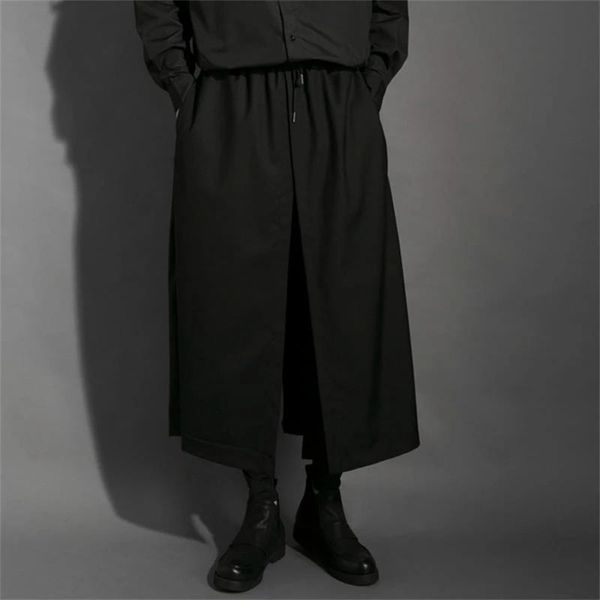 men's pants ultra loose wide leg shorts dark large fashion style personalized nightclub trend, Black
men's pants ultra loose wide leg shorts dark large fashion style personalized nightclub trend, Black