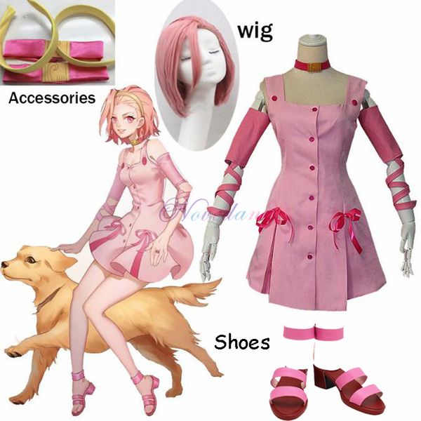 anime costumes jojo bizarre adventure anime reimi sugimoto cosplay costume pink dress+shoes+hair for halloween carnival party crossdressing, Black
anime costumes jojo bizarre adventure anime reimi sugimoto cosplay costume pink dress+shoes+hair for halloween carnival party crossdressing, Black