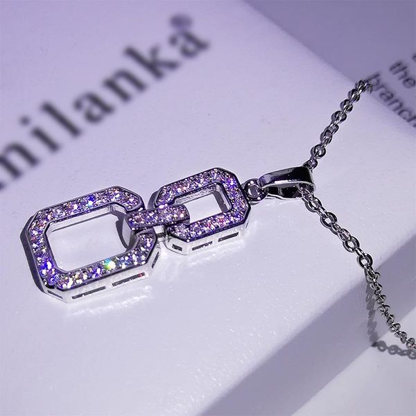 chains 925 sterling silver white zircon rectangular pendant full diamond square clavicle necklace female party birthday jewelry
chains 925 sterling silver white zircon rectangular pendant full diamond square clavicle necklace female party birthday jewelry