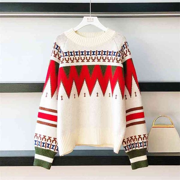 autumn winter women's sweater korean style retro long-sleeved pullover loose casual female knitted s gx300 210507, White;black
autumn winter women's sweater korean style retro long-sleeved pullover loose casual female knitted s gx300 210507, White;black