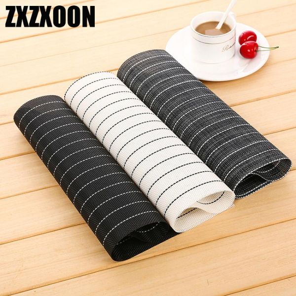 mats & pads 45*30cm table mat rectangular pvc non-slip bowl plate cup braided placemat heat insulation pad kitchen accessories
mats & pads 45*30cm table mat rectangular pvc non-slip bowl plate cup braided placemat heat insulation pad kitchen accessories